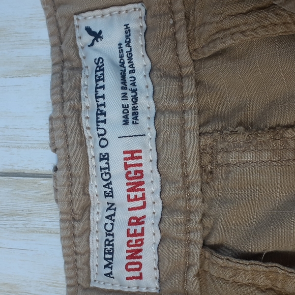 American Eagle RipStop Cargo Shorts Longer Length Size 28 - Picture 7 of 14